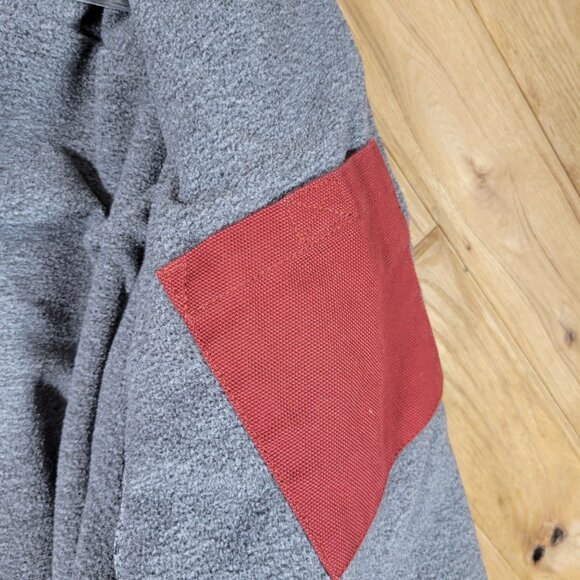 Duluth Trading Men XL/Tall Maroon Fleece Lined Shirt Jacket Shacket Heavy Canvas - Picture 12 of 14